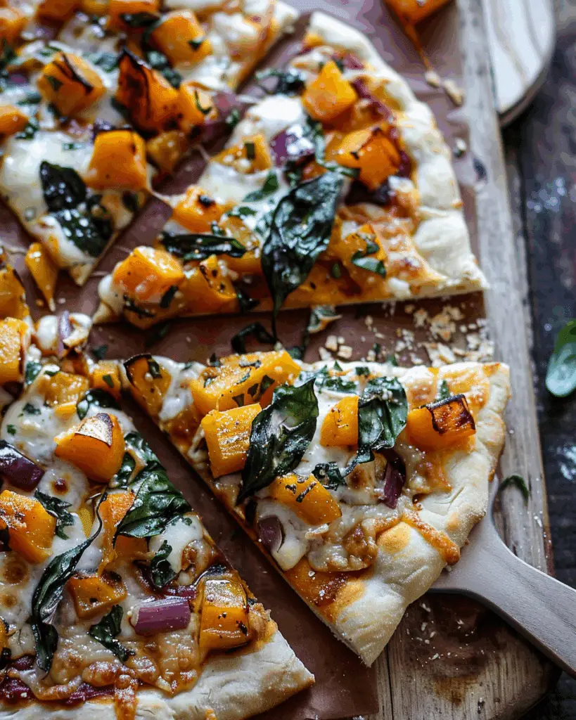 Roasted Butternut Squash & Poblano Three Cheese Pizza