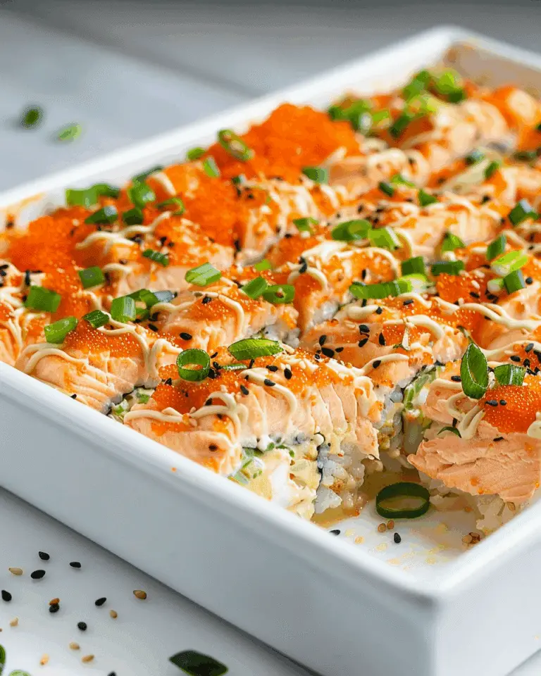 Salmon Sushi Bake