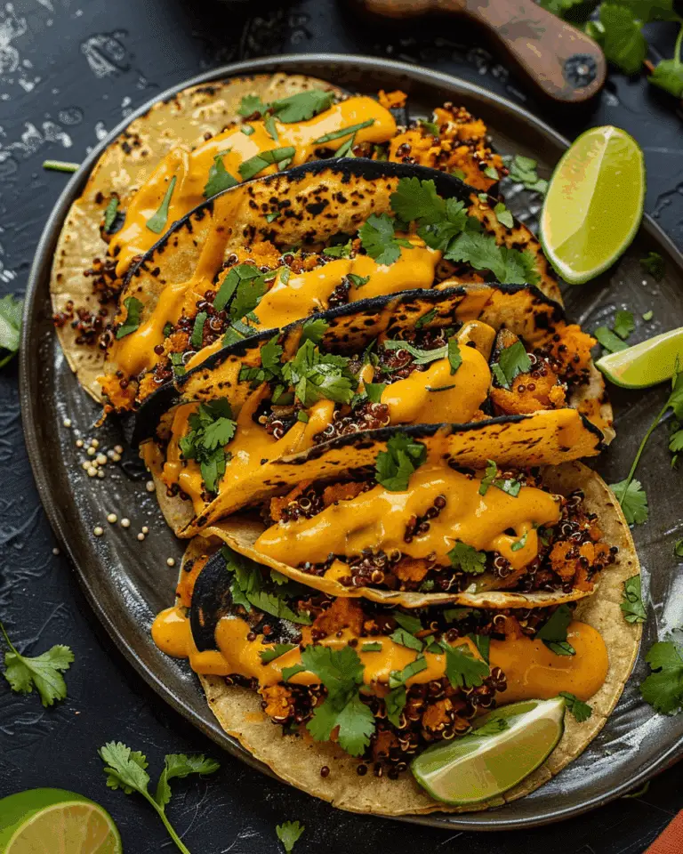 Chipotle Sweet Potato Quinoa Tacos