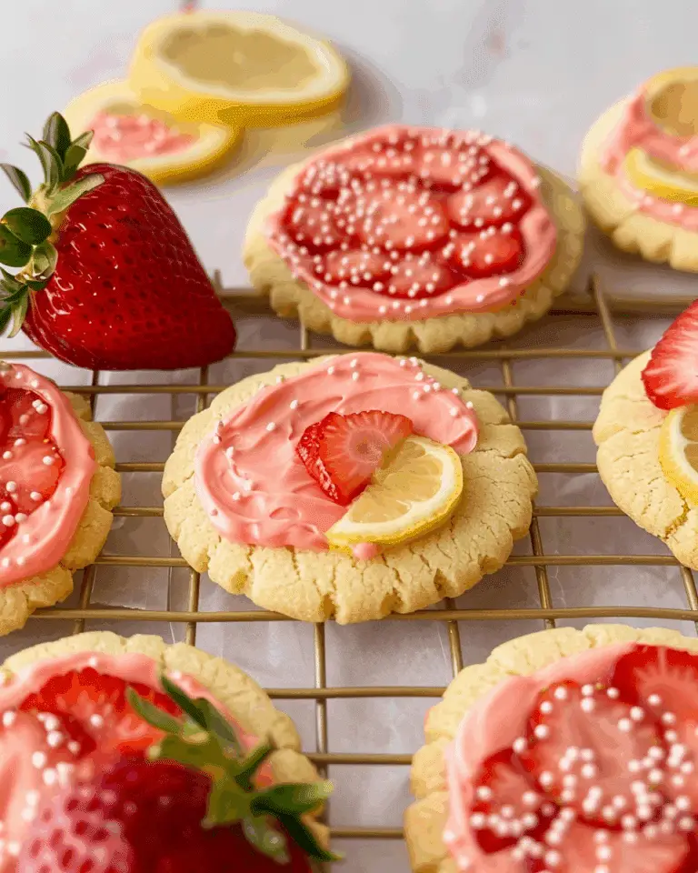 Strawberry Lemonade Cookies