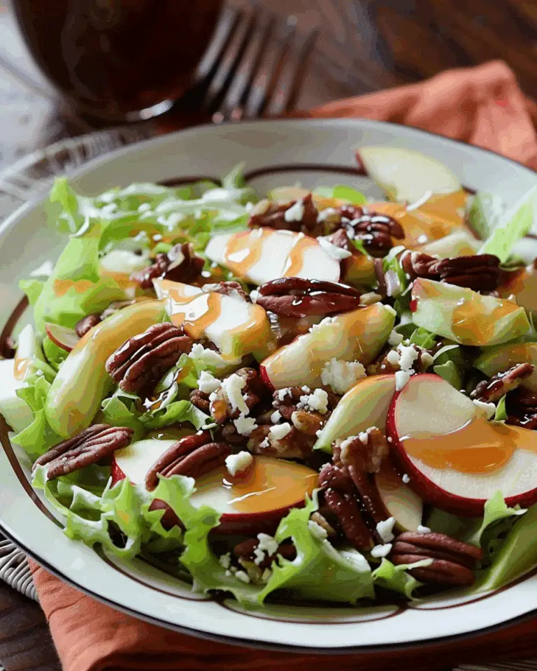Apple-Mozzarella-Pecan Salad with Maple Vinaigrette