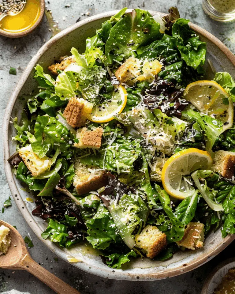 Lemon Parmesan Sesame Salad