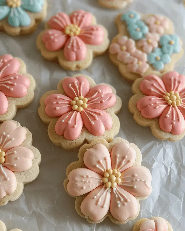 Cute Flower Sugar Cookies
