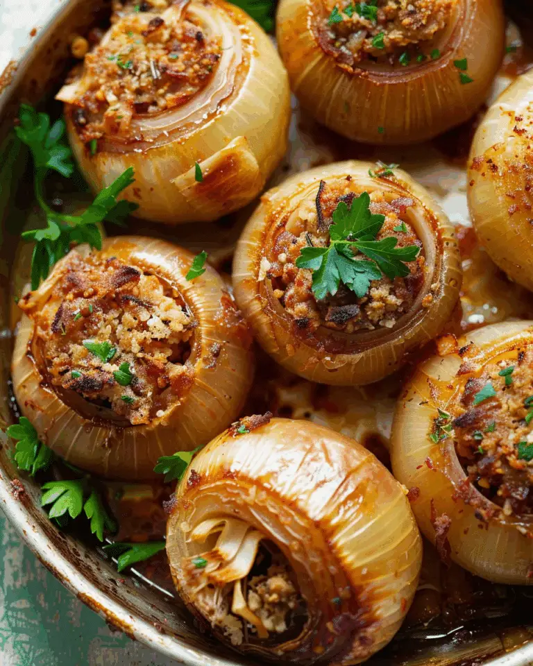 Greek Stuffed Onions (Salantourmasi)
