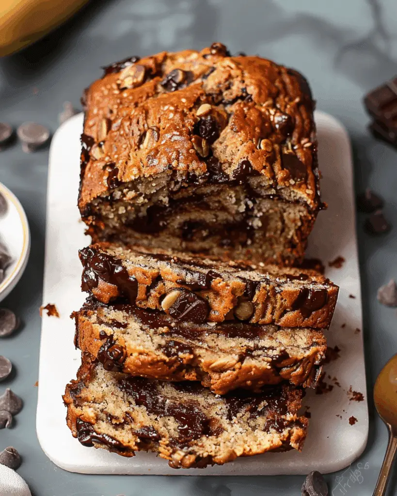 Maple Chocolate Chip Banana Bread [Vegan]