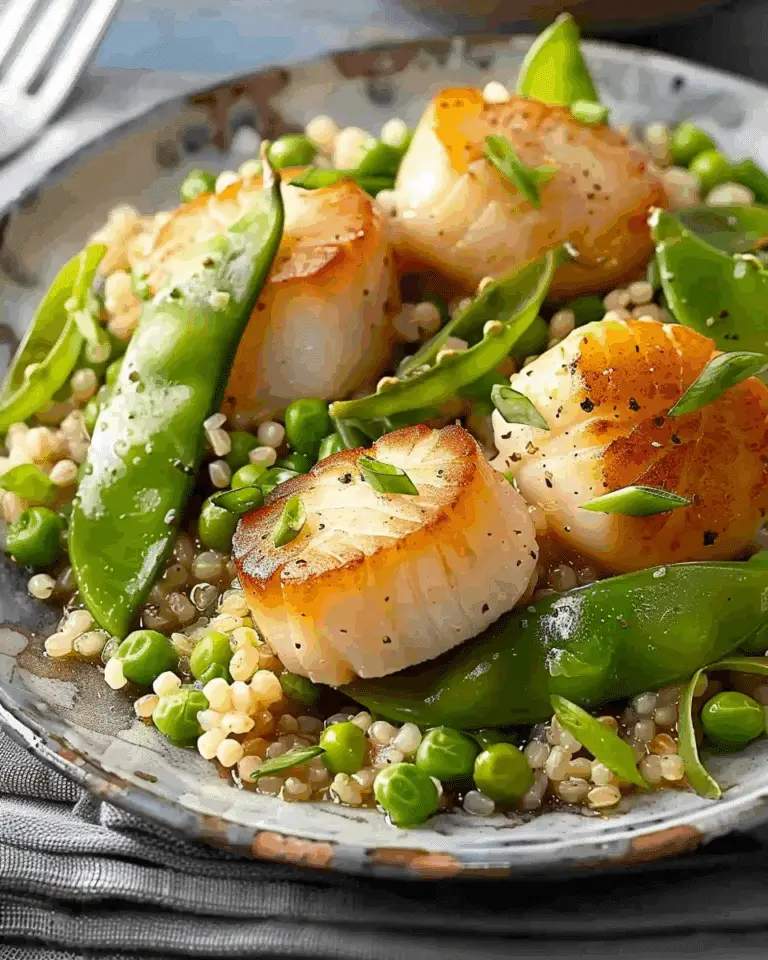 Scallops with Snow Peas