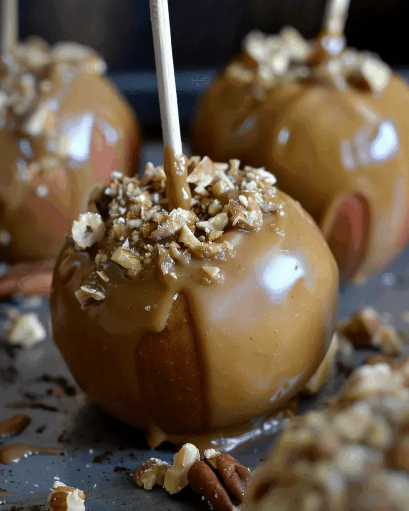 Cinnamon Maple Nut Butter Covered Apples