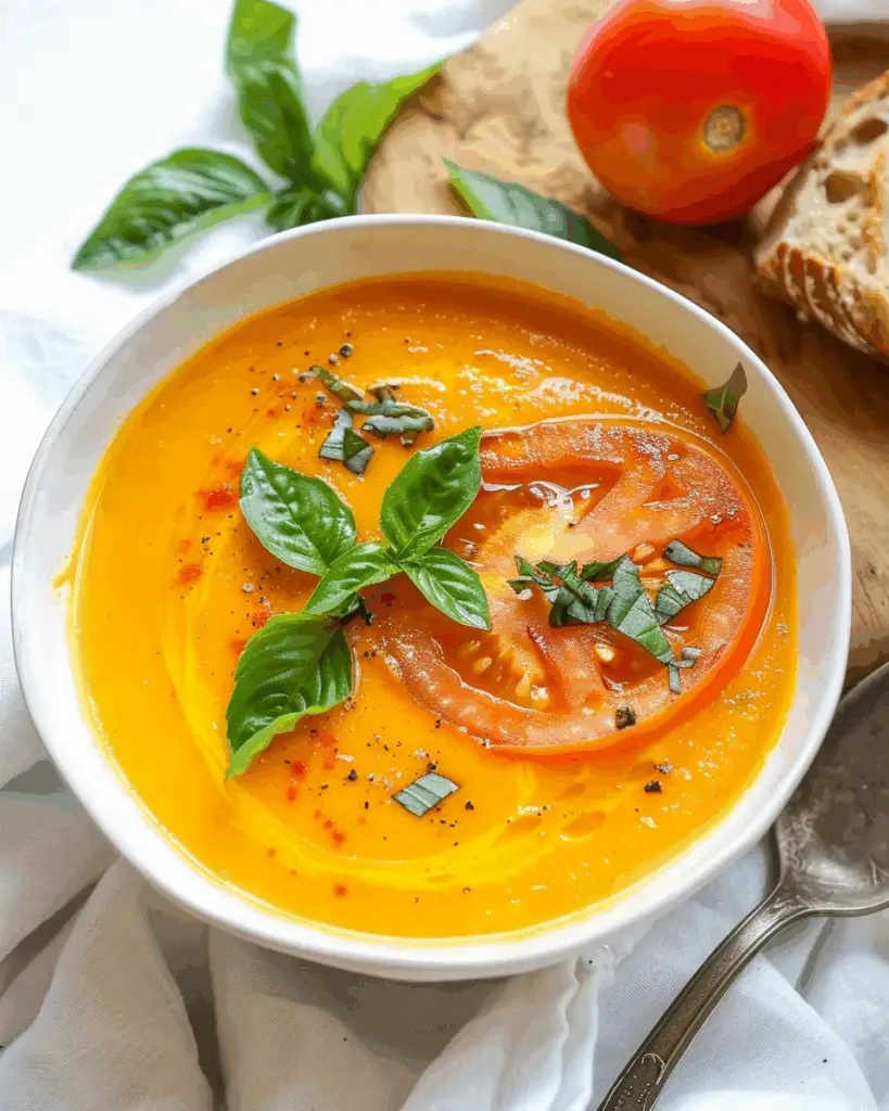 Fresh Yellow Tomato Soup