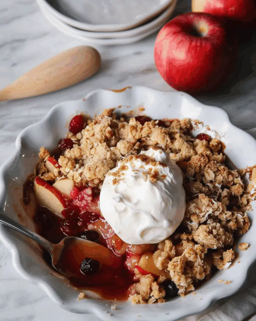 Grain-Free Apple Cranberry Crisp