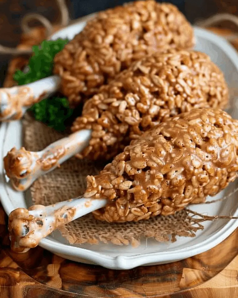 Thanksgiving Rice Krispie Treats – Turkey Legs