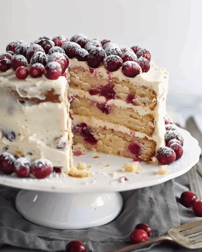 Cranberry Orange Holiday Cake