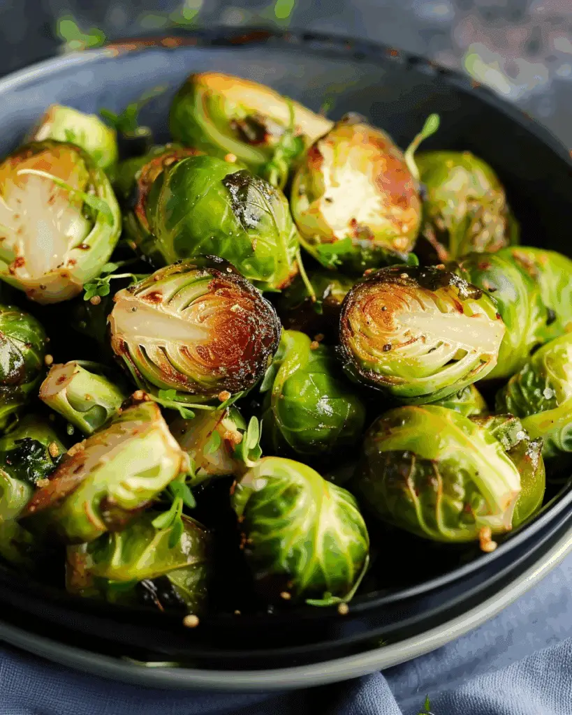 Easy Vegan Air Fryer Brussels Sprouts