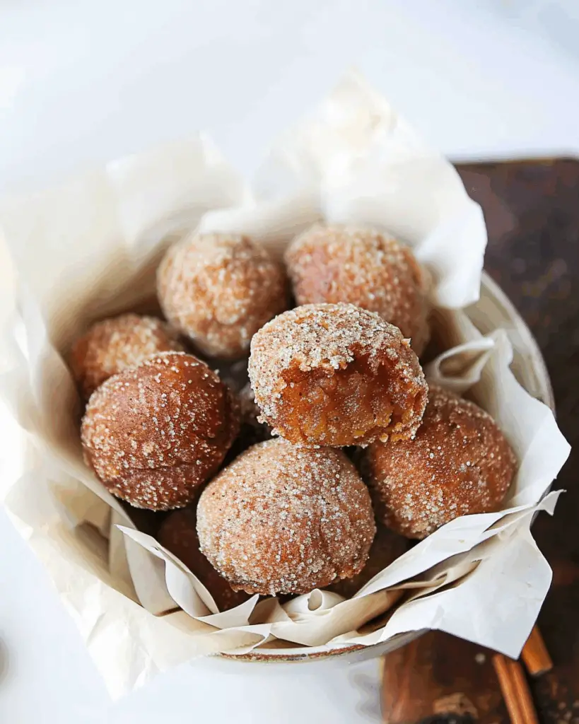 Gluten Free Apple Cider Donut Holes