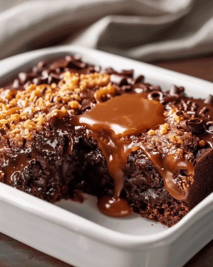 Chocolate Caramel Dump Cake