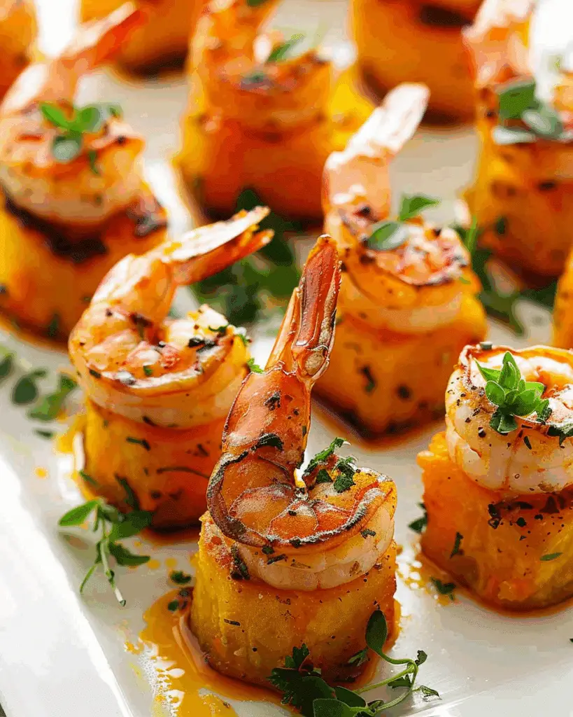Garlic Shrimp and Butternut Party Bites