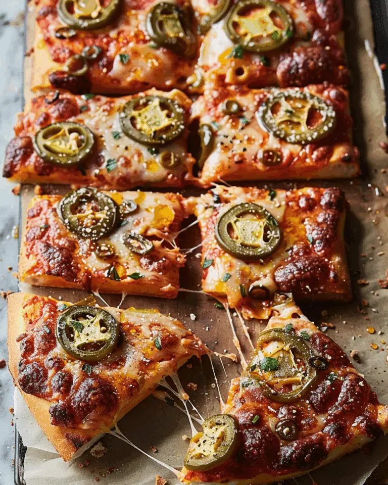 Cheater’s Sicilian-Style Pizza with Jalapeños and Honey