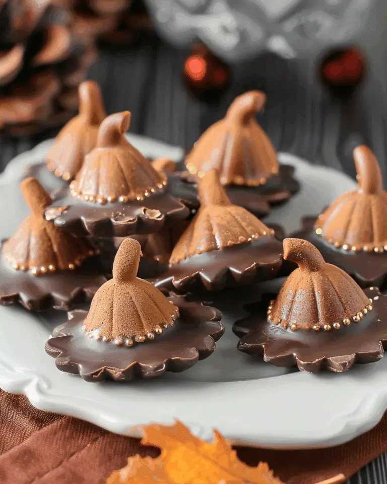 Chocolate Acorn Cookies