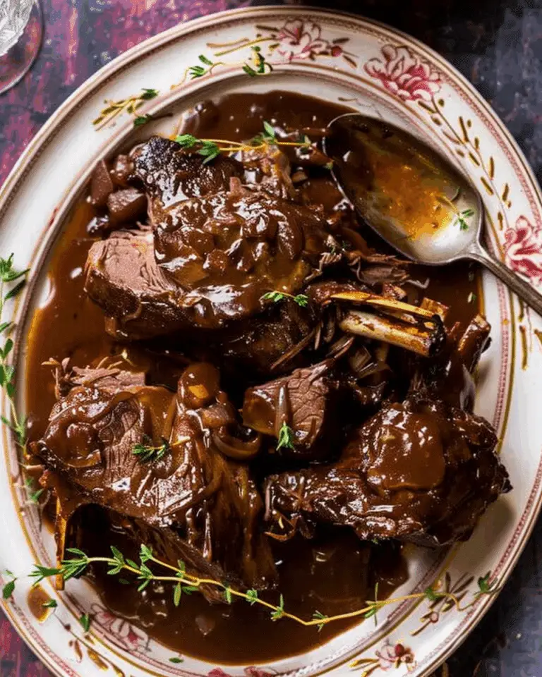 Slow Cooker Lamb in Red Wine Sauce