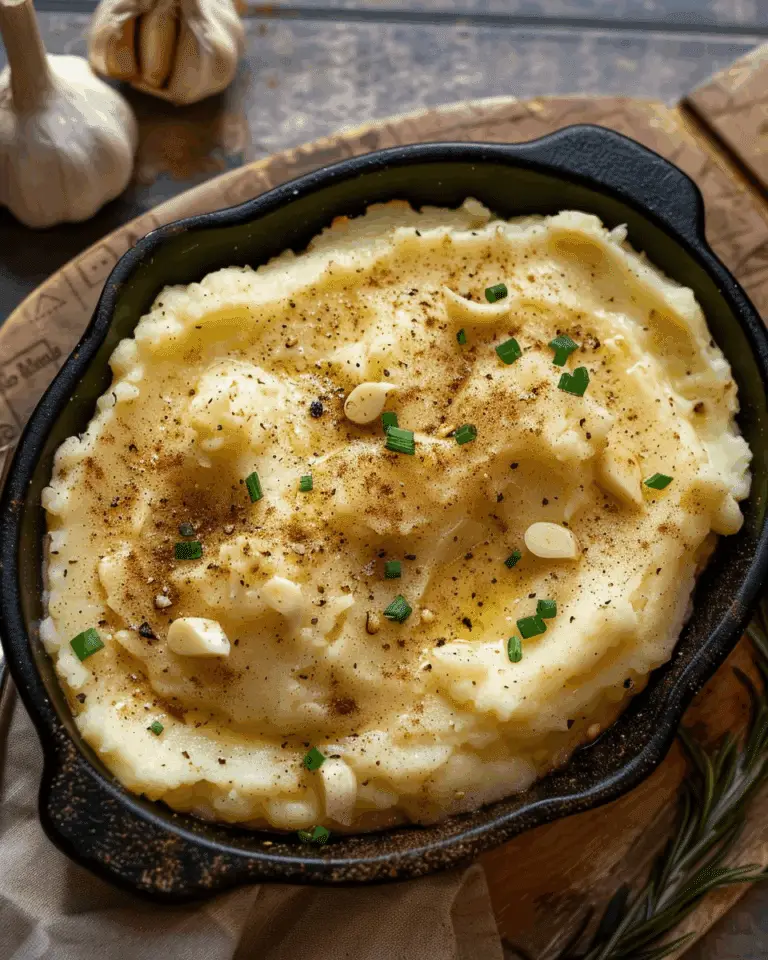 Traeger Roasted Garlic Mashed Potatoes