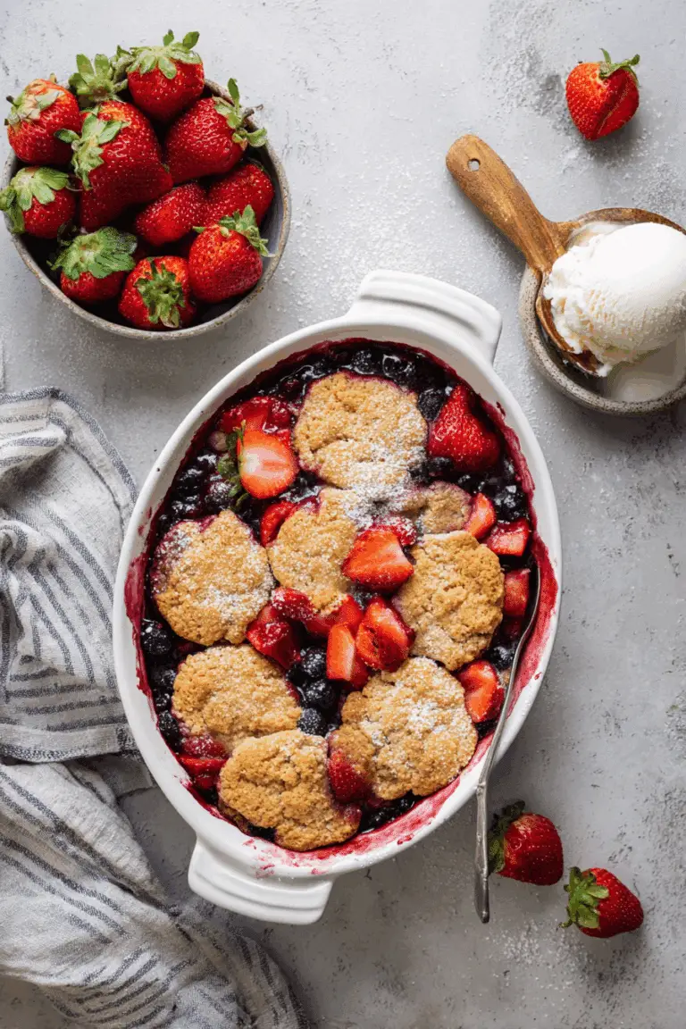 Blackberry Cobbler with Ginger Biscuits Recipe