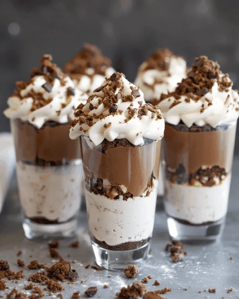 Nutella Crunch Dessert Shooters