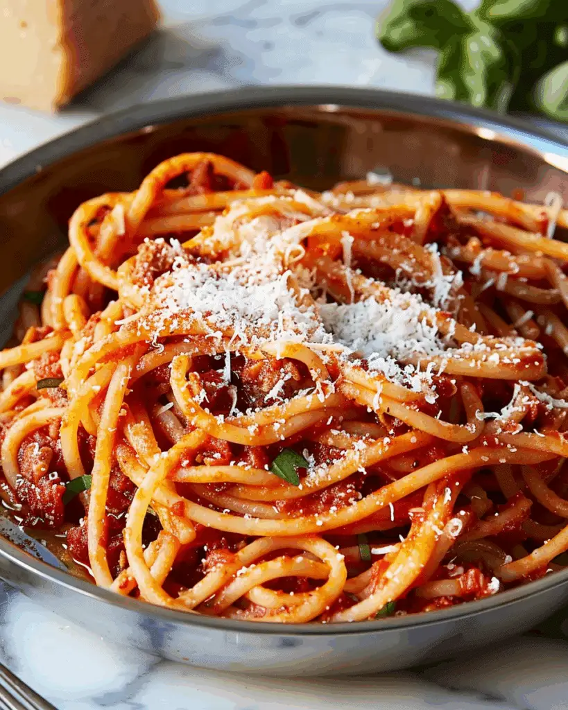 Spicy Bucatini Amatriciana