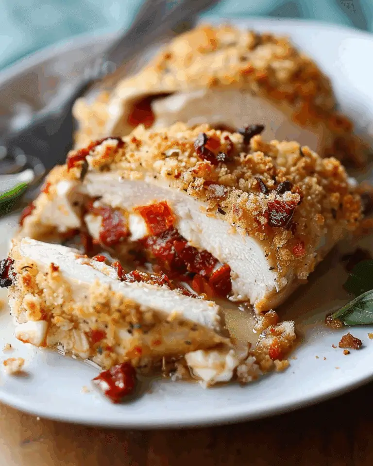 Crispy Chicken with Goat Cheese & Sun Dried Tomatoes