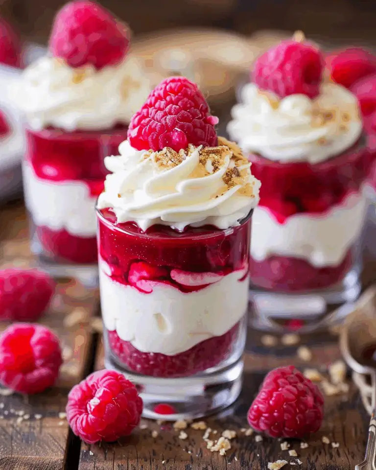 Raspberry Cheesecake Dessert Shooters