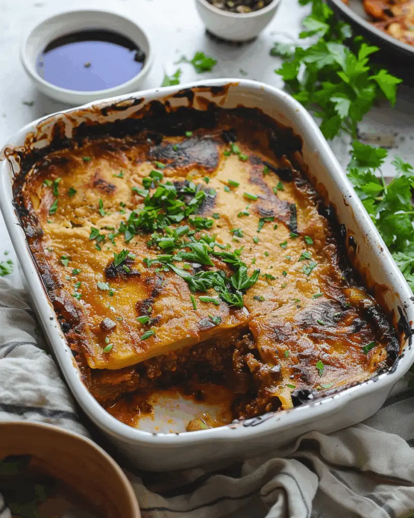 Easy Vegan Greek Moussaka