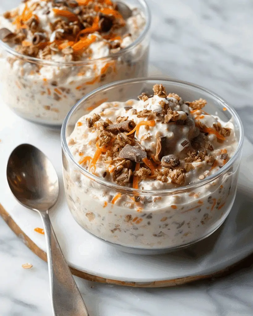 Creamy Carrot Cake Overnight Oats