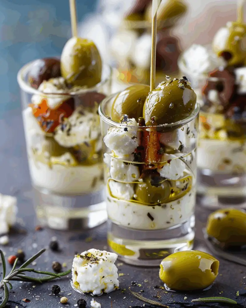 Olive and Feta Shooters
