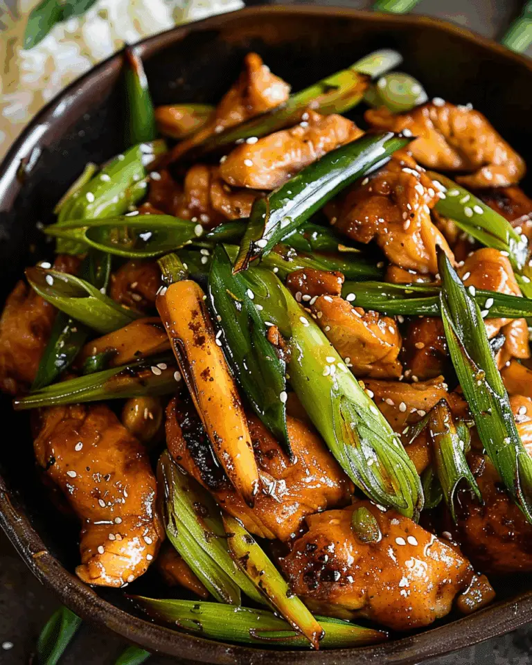 Teriyaki Chicken Stir Fry with Grilled Scallions