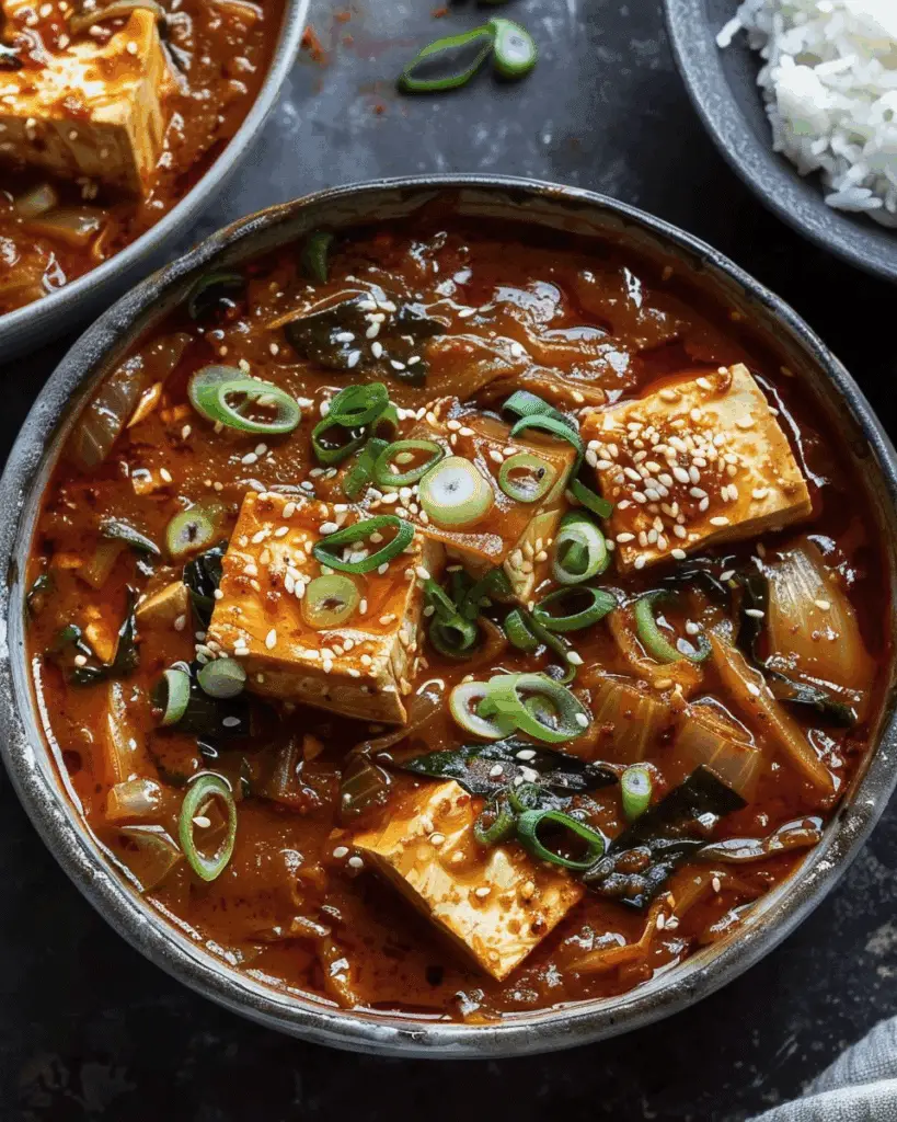 Vegetarian Kimchi Jjigae