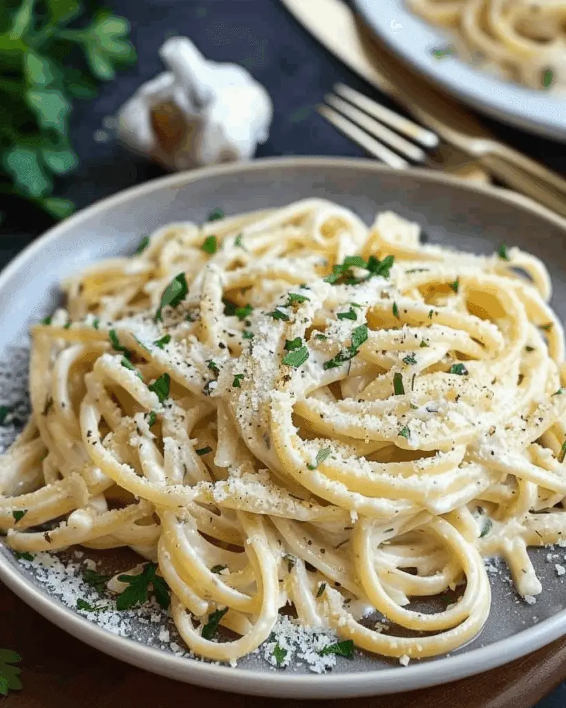 Creamy Vegan Garlic Pasta