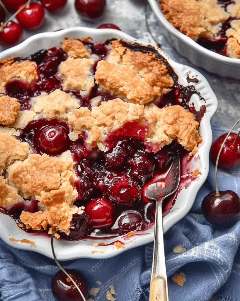 Grandma’s Sweet Cherry Cobbler