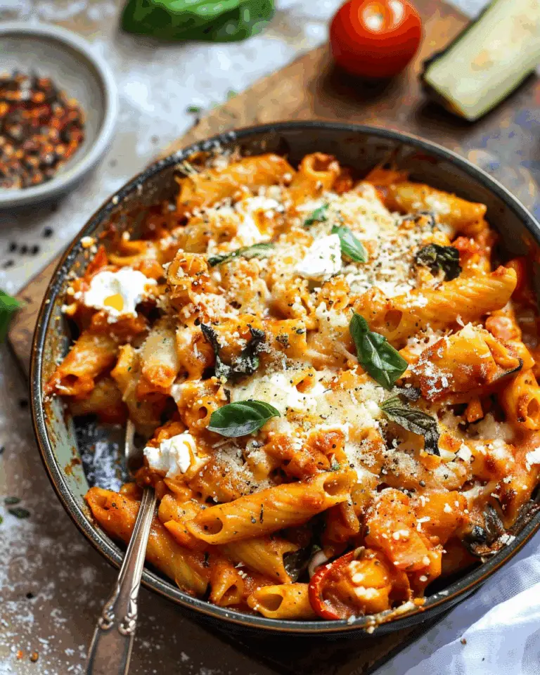 Pasta Bake with Pumpkin Tomato Sauce
