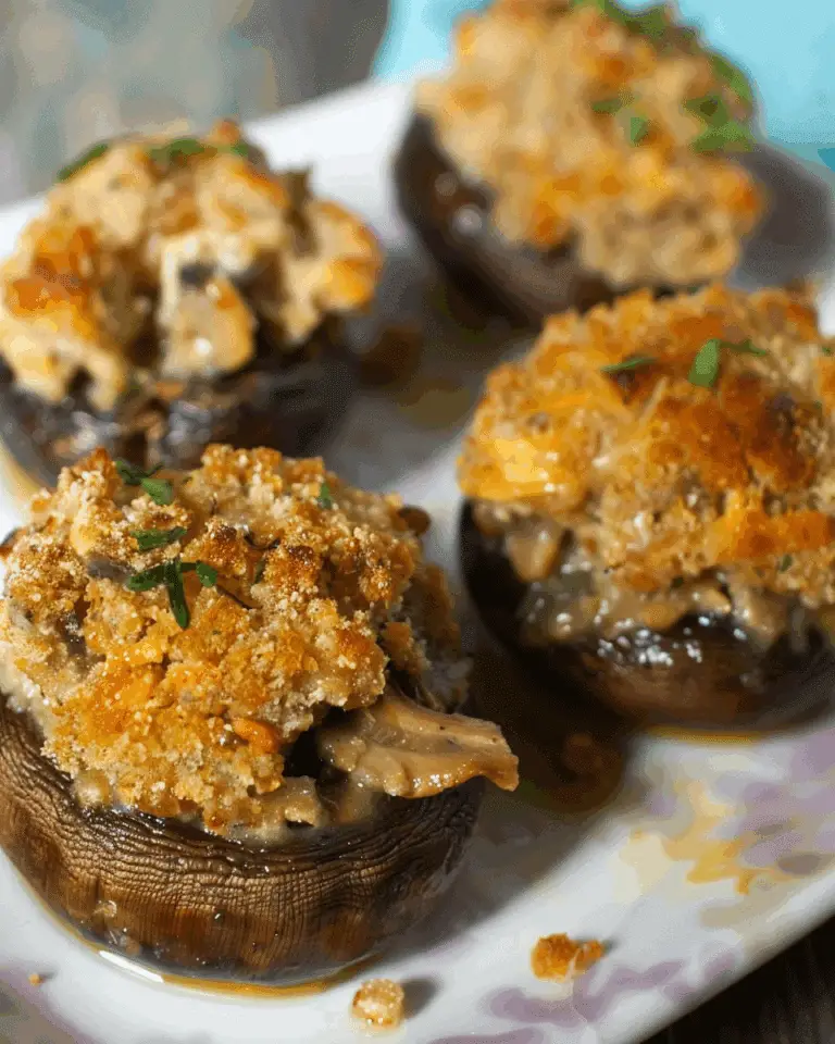 Manly Man Marsala Stuffed Mushrooms