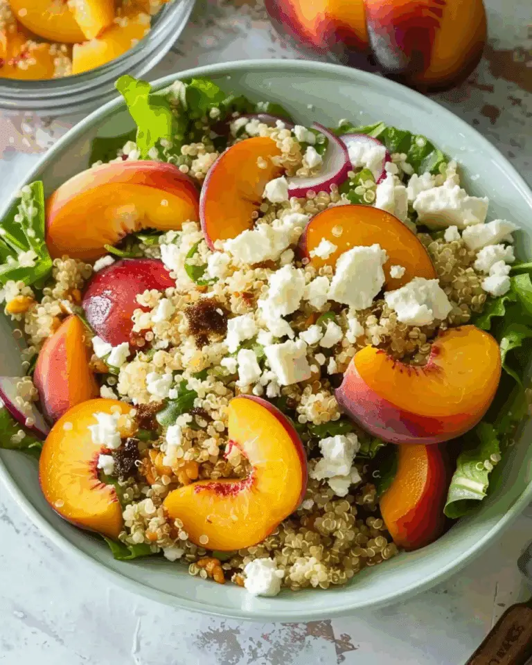 Quinoa Salad with Feta & Peaches