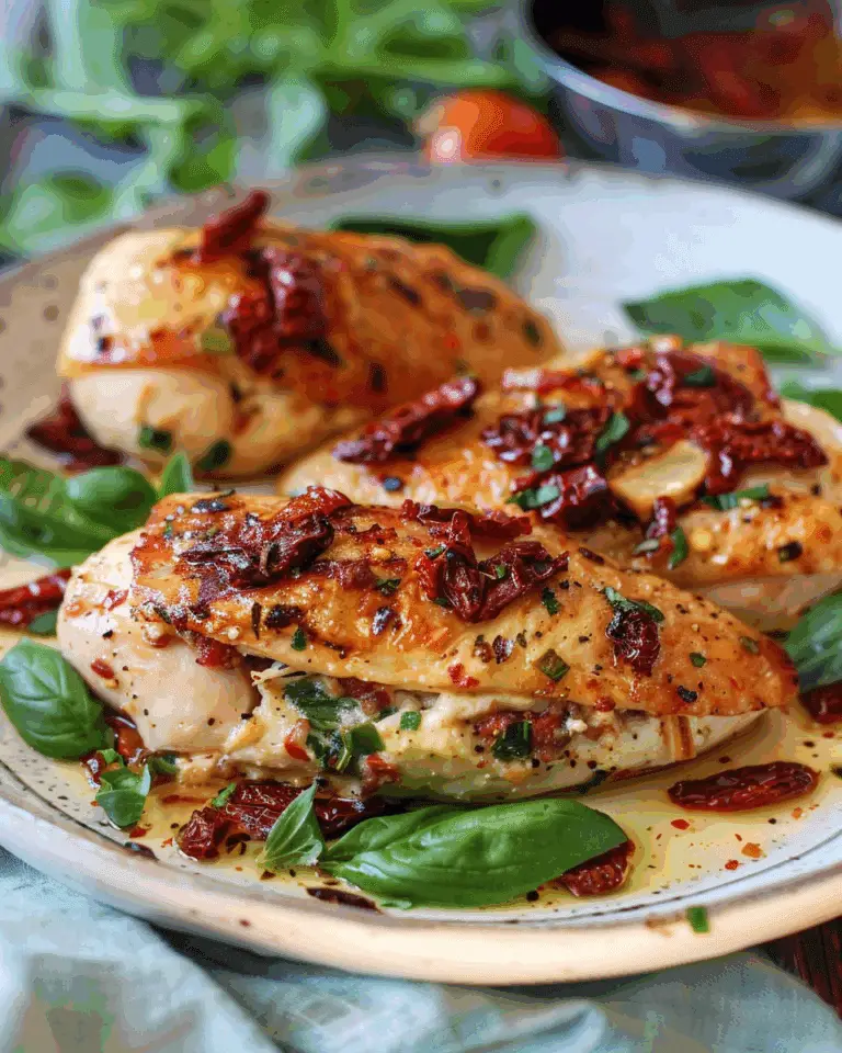 Sun Dried Tomato Stuffed Chicken