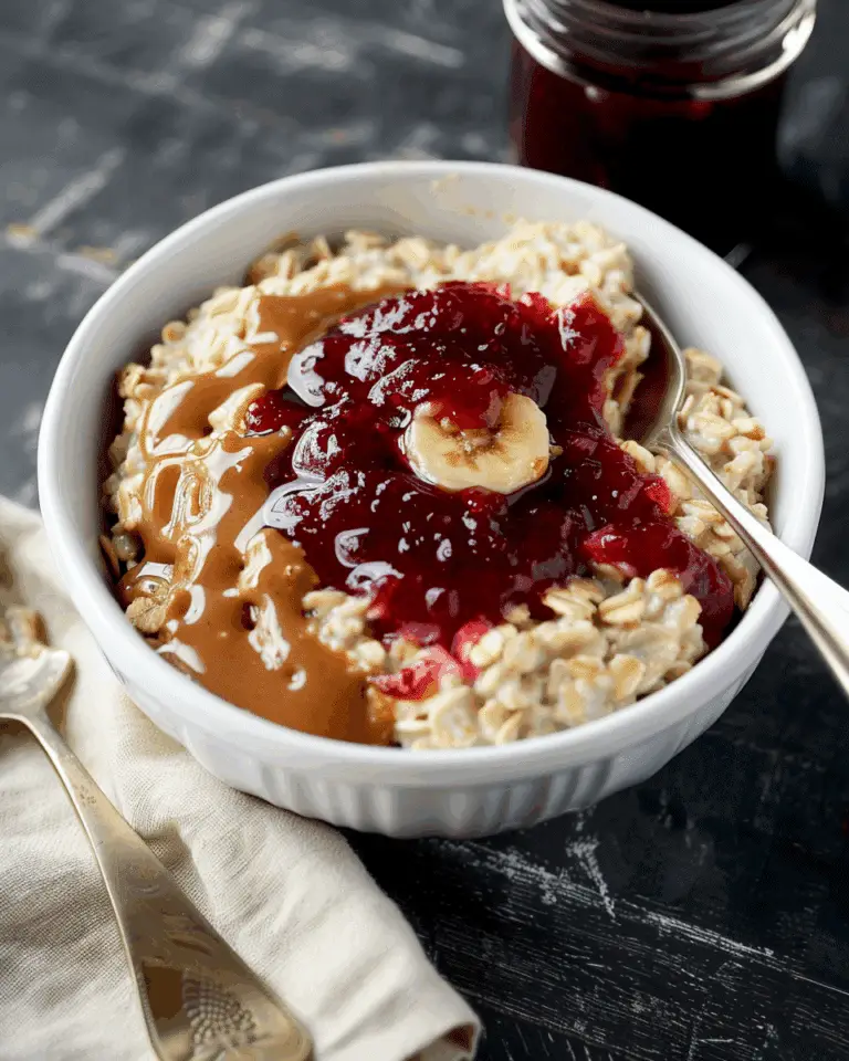 Peanut Butter & Jelly Oatmeal