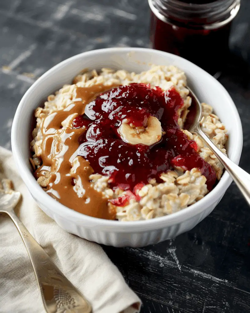 Peanut Butter & Jelly Oatmeal