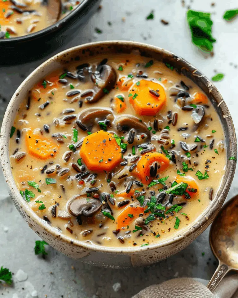 Cozy Autumn Wild Rice Soup