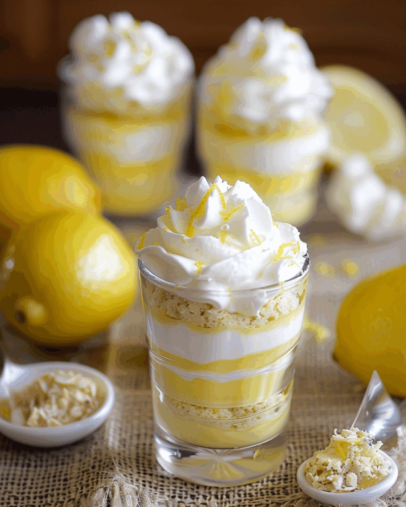 Lemon Lush Dessert Shooters All Yum Cooks