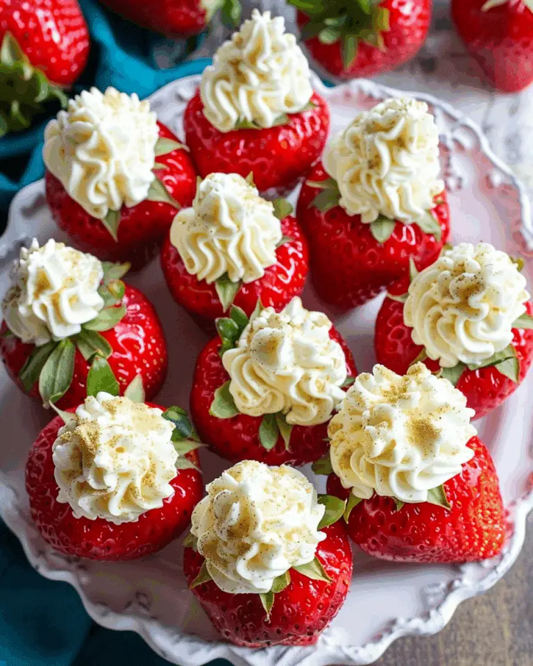 Cheesecake Stuffed Strawberries
