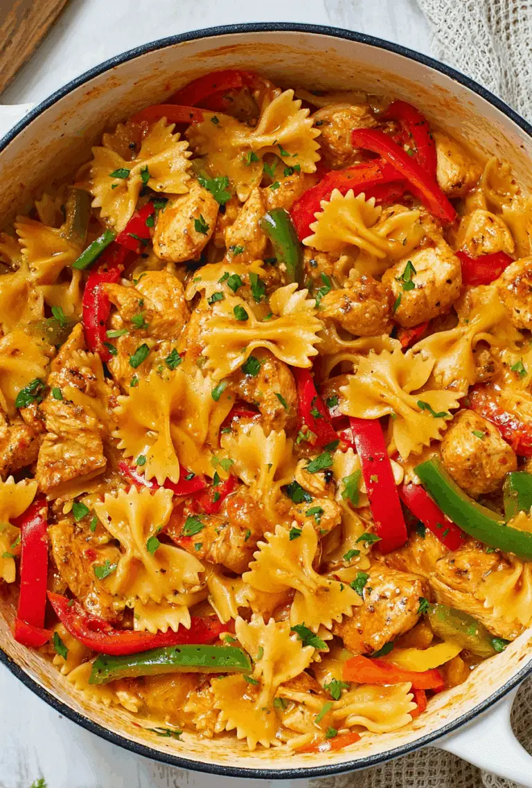 One Pot Chicken Fajita Pasta