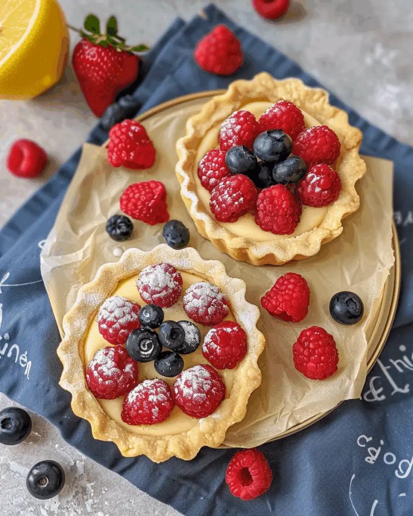 Lemon and Vanilla Fruit Tarts