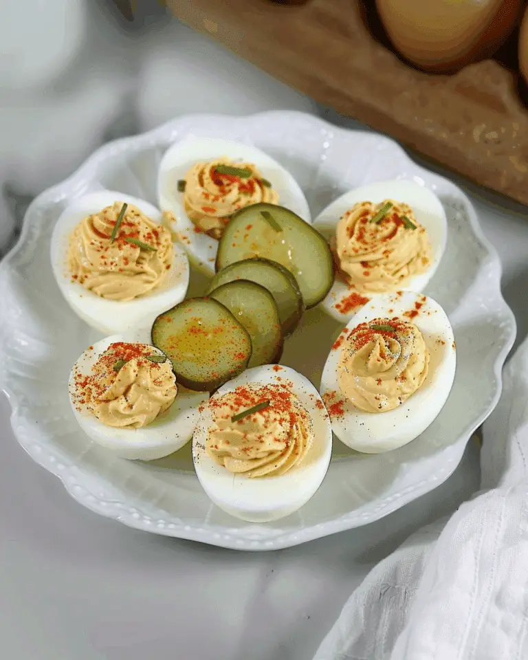 Irresistible Deviled Eggs Recipe with Pickles
