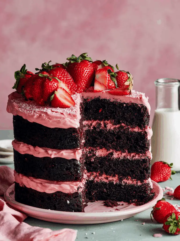 Strawberry Chocolate Cake