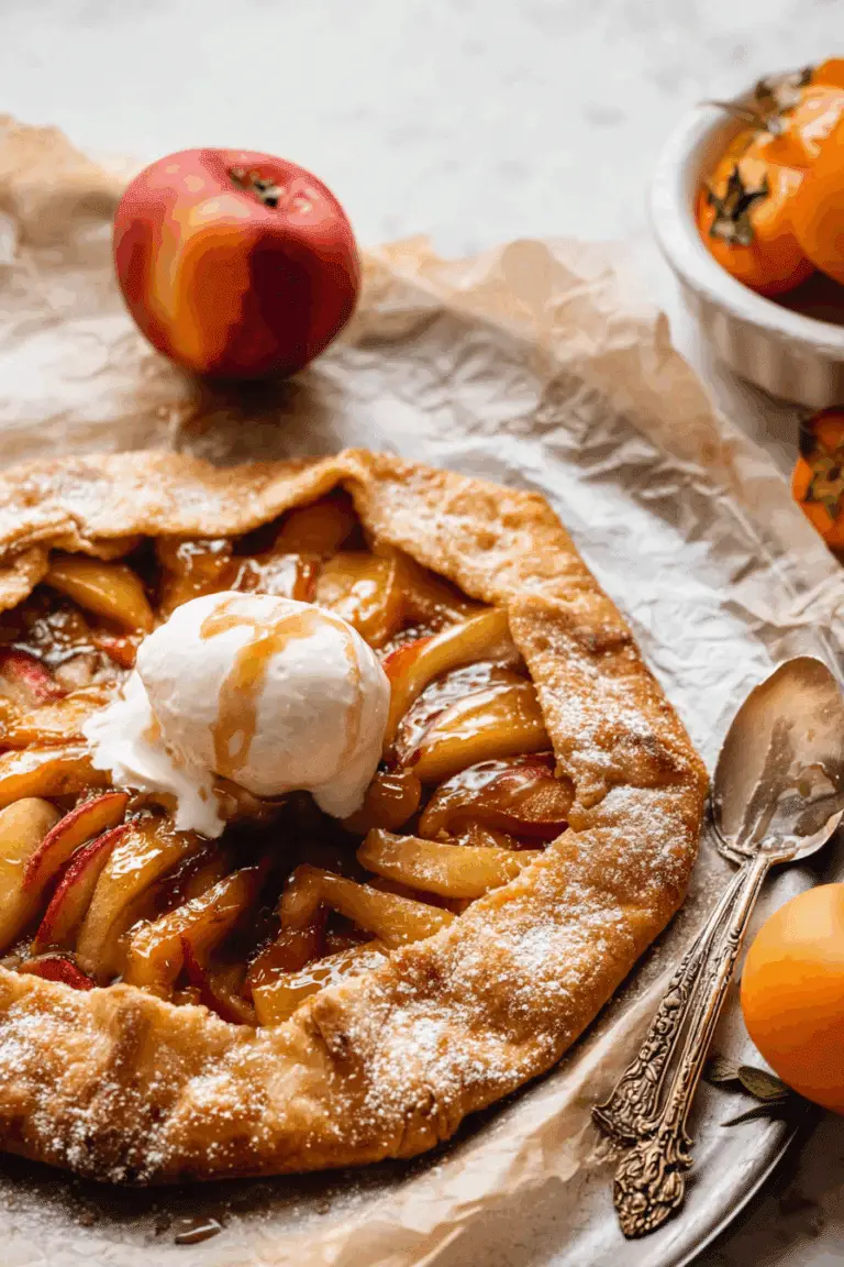 Salted Caramel Apple Galette