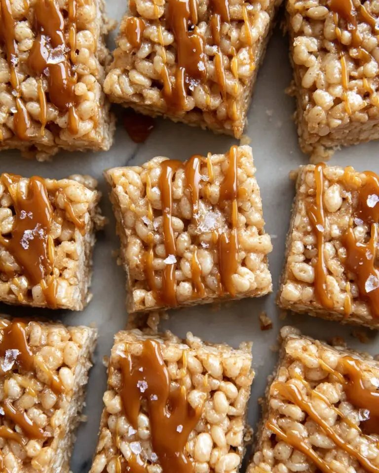 Salted Caramel Rice Krispie Treats